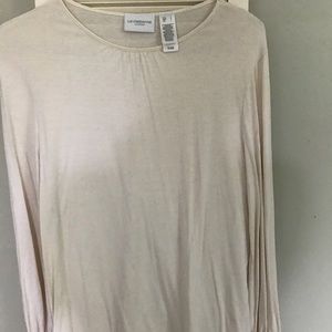 2-items for $10.   Thin cream summer long sleeve